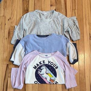Set of 3 Girls XL Long Sleeve shirts